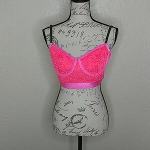 Parade Floral Lace Bra Bustier Size L